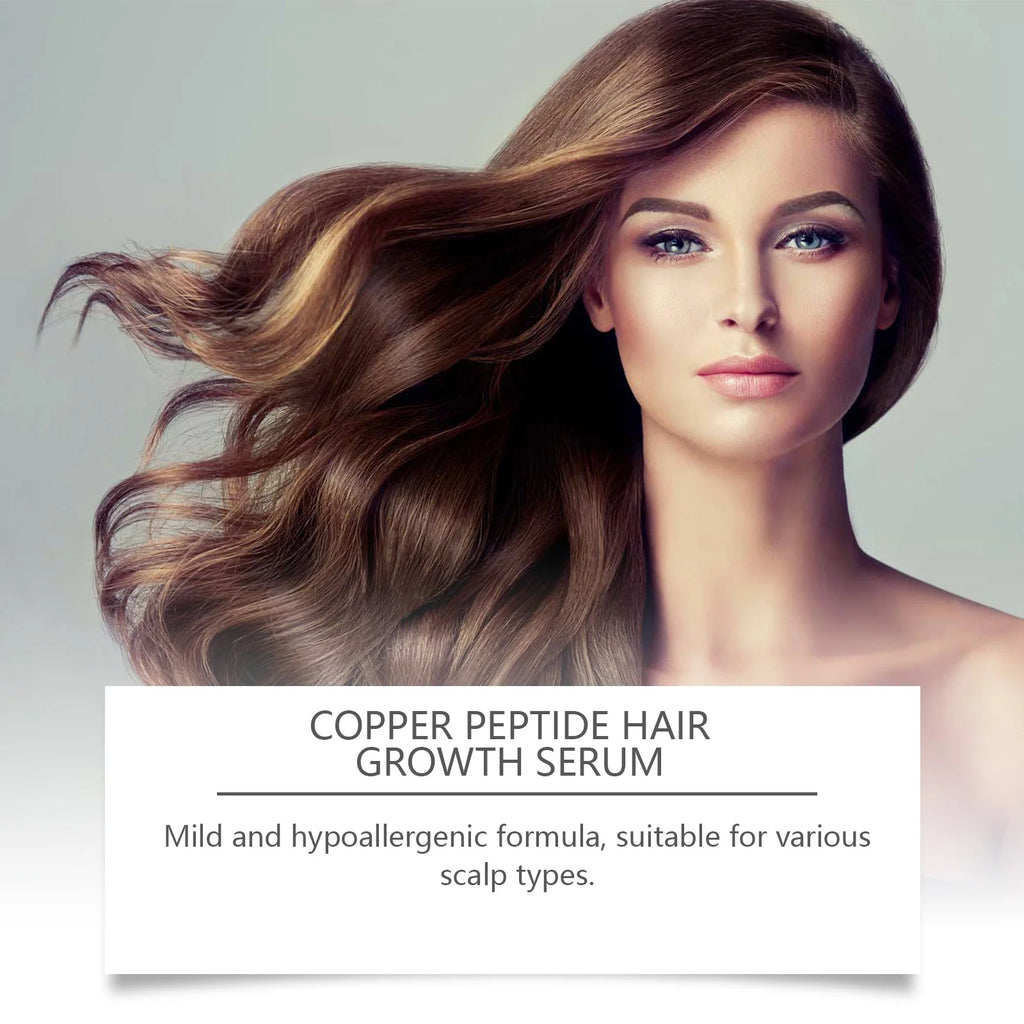 Copper Peptide Hair Growth Serum for Damaged Hair