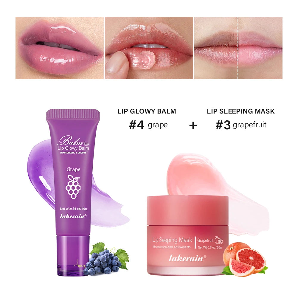 Moisturizing Lip Balm and Sleeping Mask Set - 31