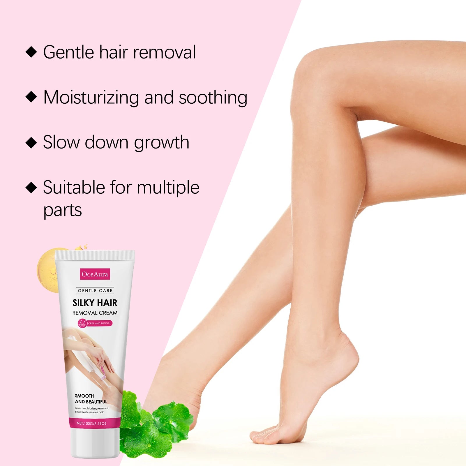 Gentle Hair Removal Cream and Soothing Aftercare Set - 5