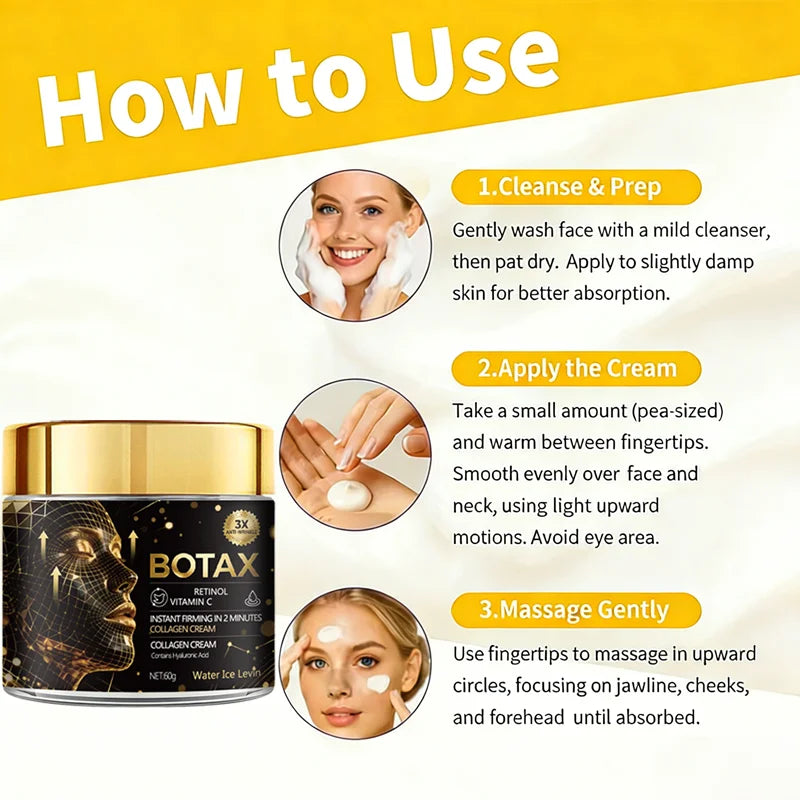 Water Ice Levin Collagen Retinol Firming Cream Anti Aging Face Moisturizer - 2