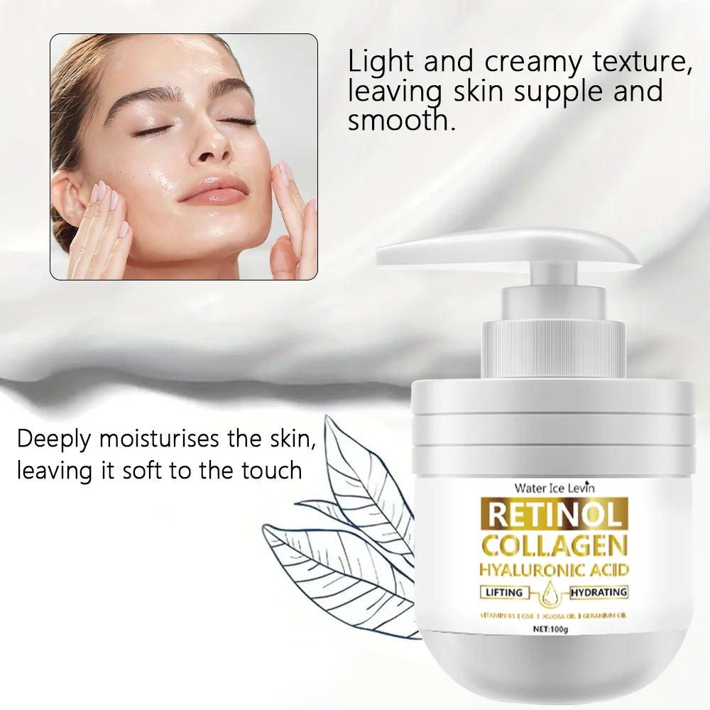 Retinol Collagen Hyaluronic Acid Face Cream Anti Aging Moisturizer - 7