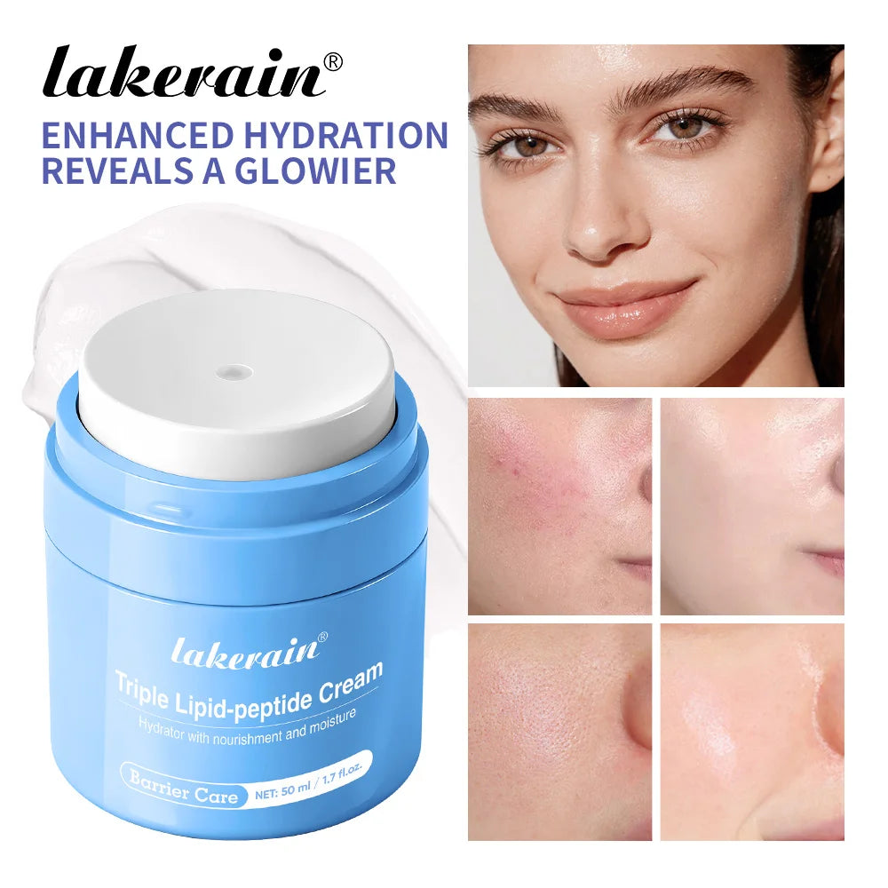 Triple Lipid Peptide Moisturizing Face Cream for Dry Sensitive Skin