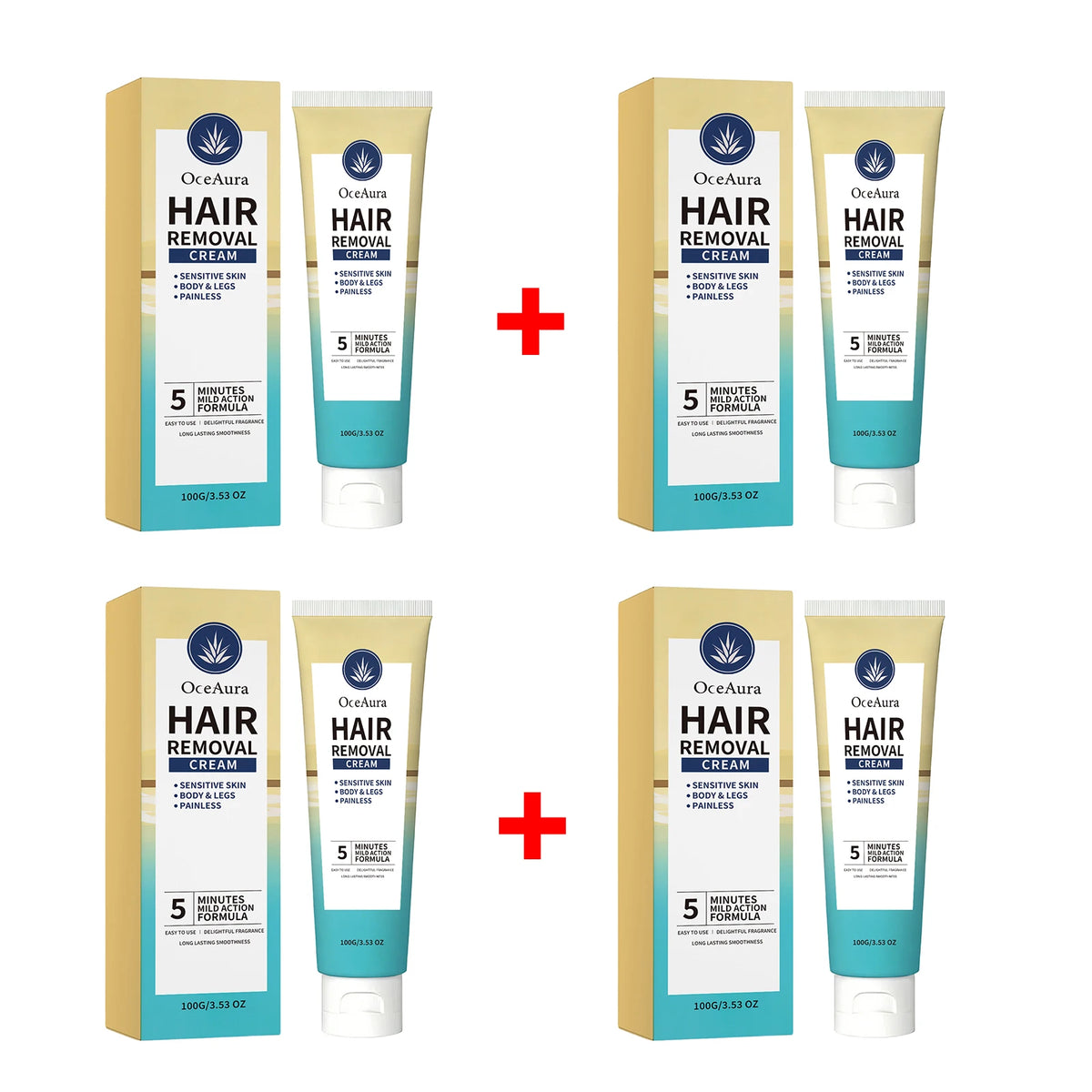 Painless Hair Removal Cream for Sensitive Skin