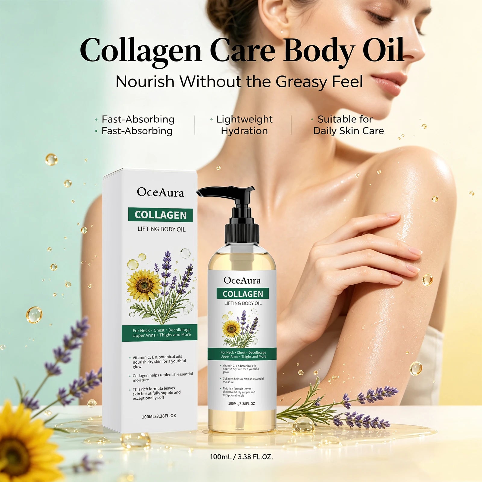 Collagen Nourishing Body Oil for Smooth Skin - 3