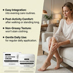 Soothing Leg Massage Cream for Muscle Relief