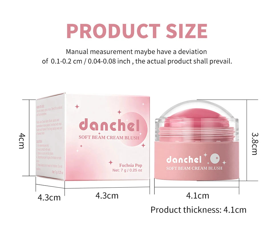Multi-Use Cream Blush for Cheeks Lips and Eyes - 17