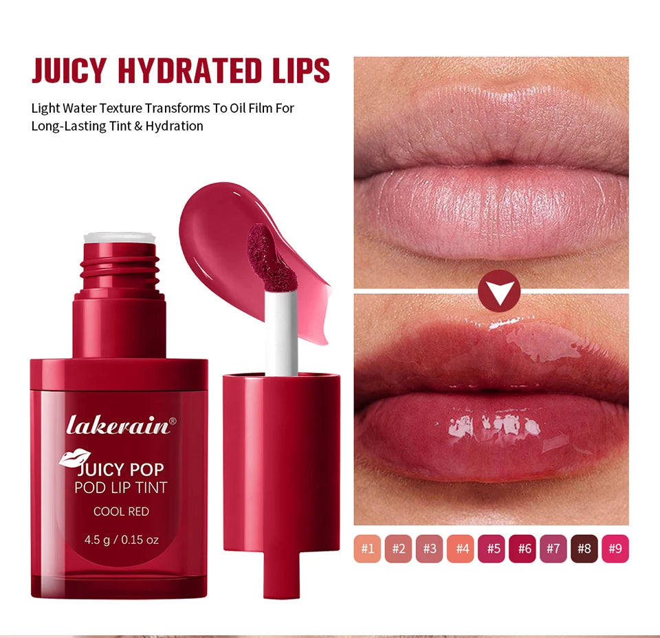 Hydrating Juicy Pop Lip Tint for High-Shine Finish - 12