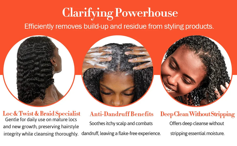 Goiple 2 in 1 Apple Cider Vinegar Shampoo and Conditioner for Locs