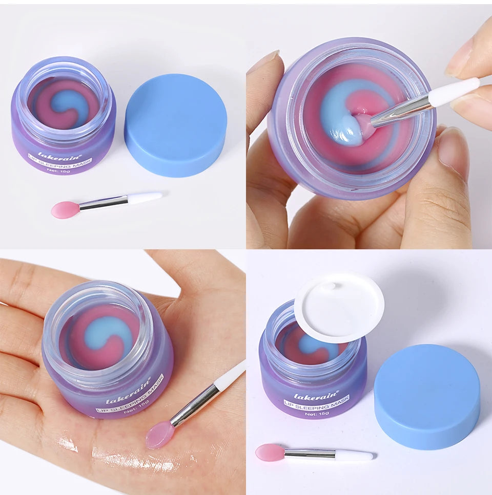Dual-Color Hydrating Lip Sleeping Mask for Dry Lips