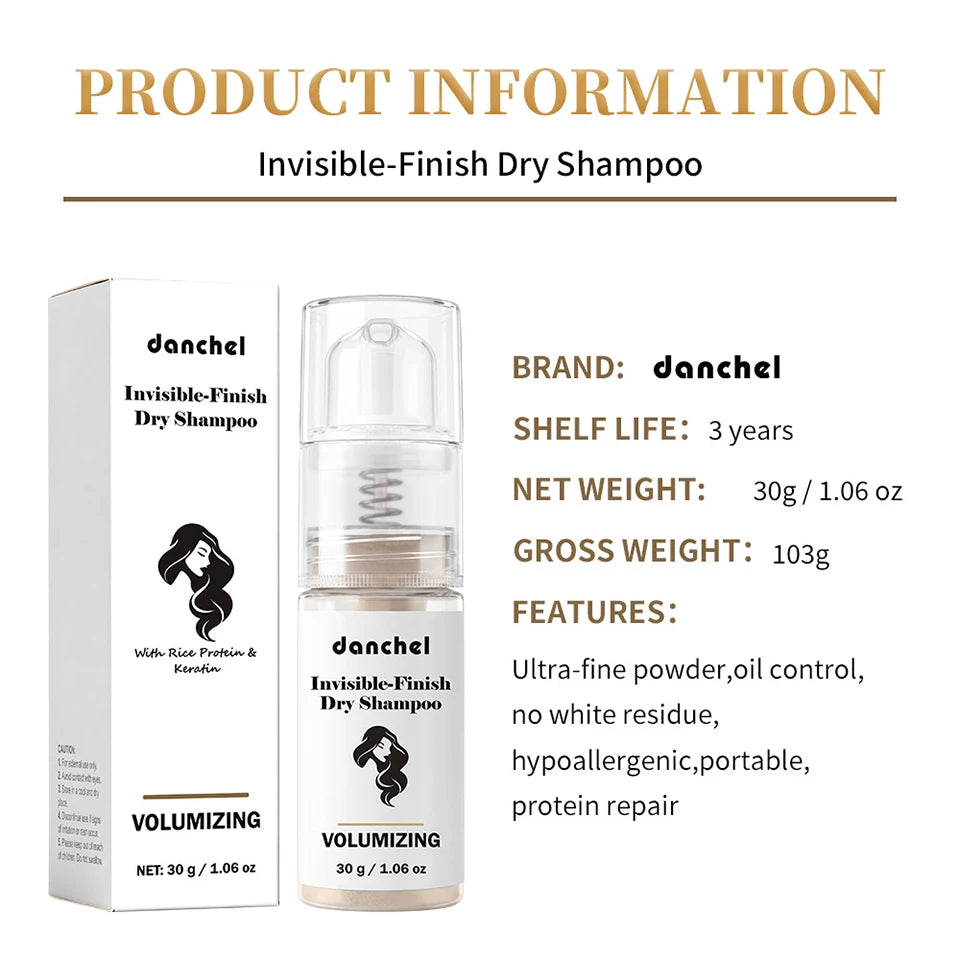 Invisible Dry Shampoo Powder for Volumizing and Oil Control