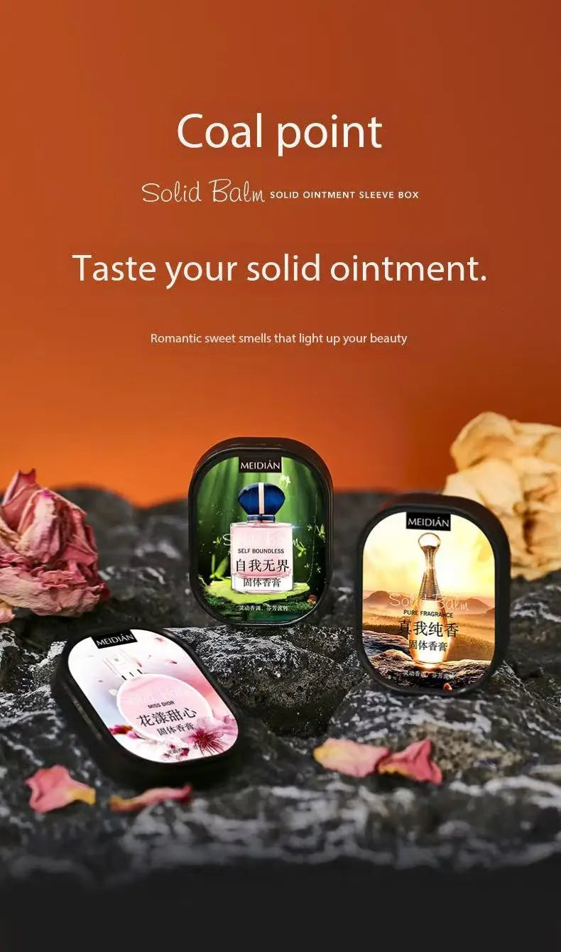 Meidian Solid Fragrance Balm Portable Long Lasting Perfume Set - 6
