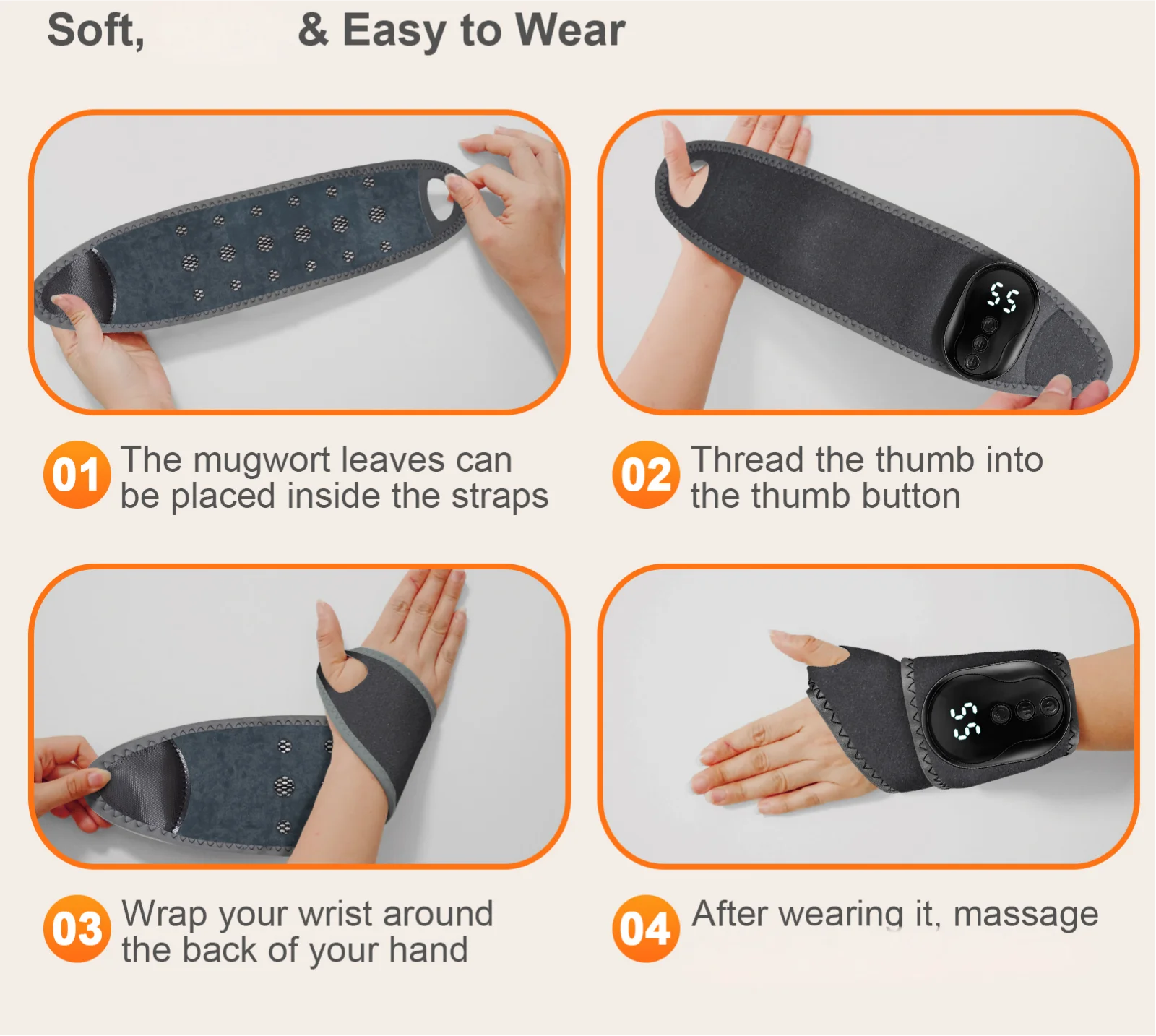 Vibration Ankle and Wrist Massager Wrap - 15