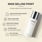 Brightening Milk Glow Toner for Hydrated Skin