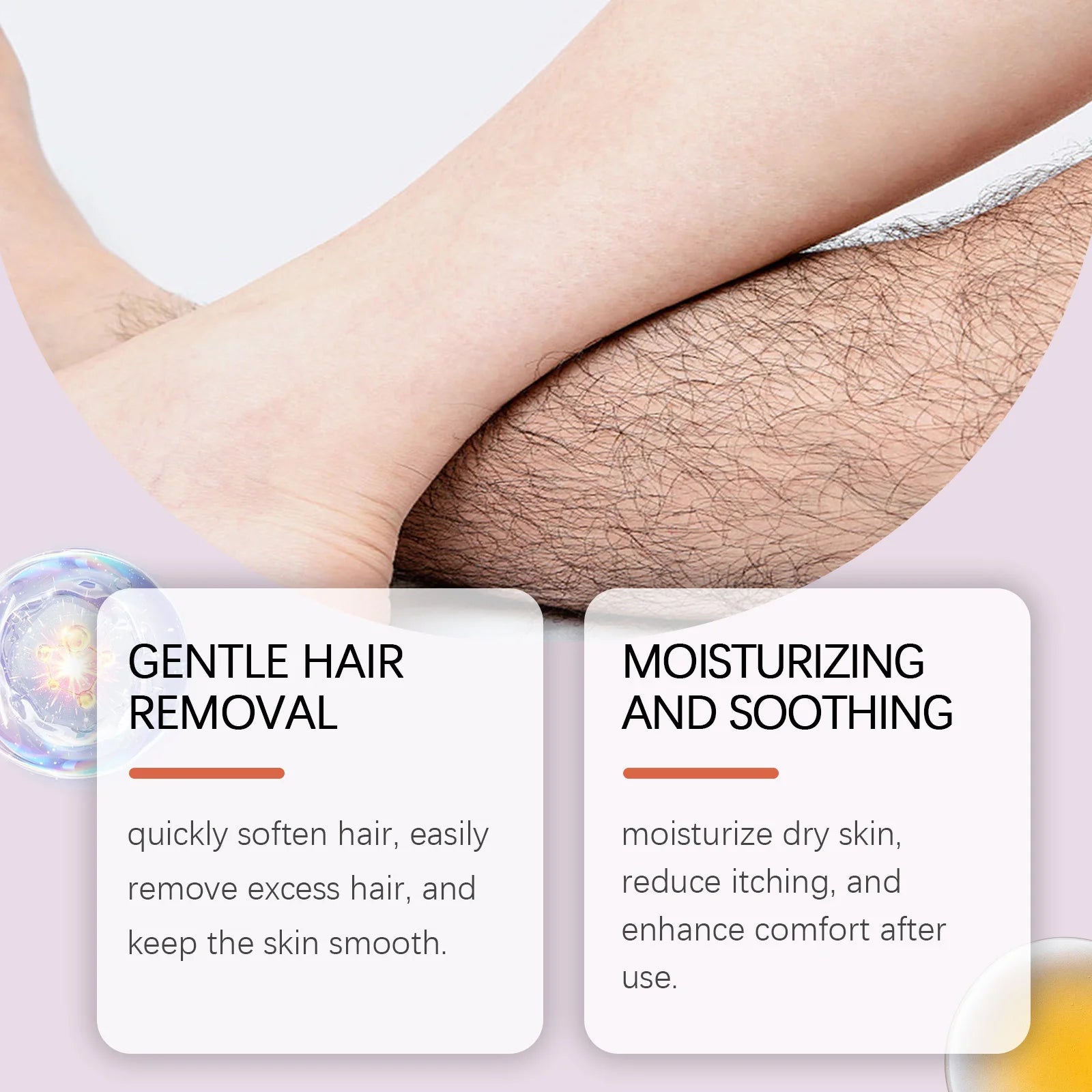 Painless Body Hair Removal Cream for Sensitive Skin - 3