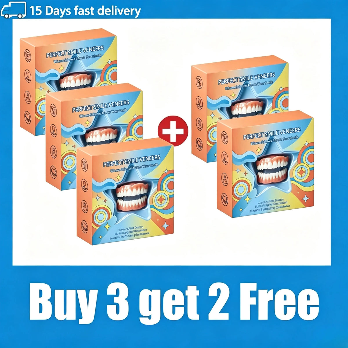 Cosmetic Teeth Veneers Kit for Natural Smile