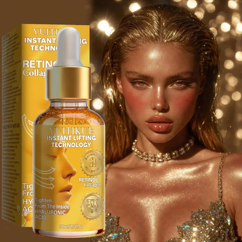 Liquid Gold Face Serum Retinol Collagen Hydrating Lifting Treatment