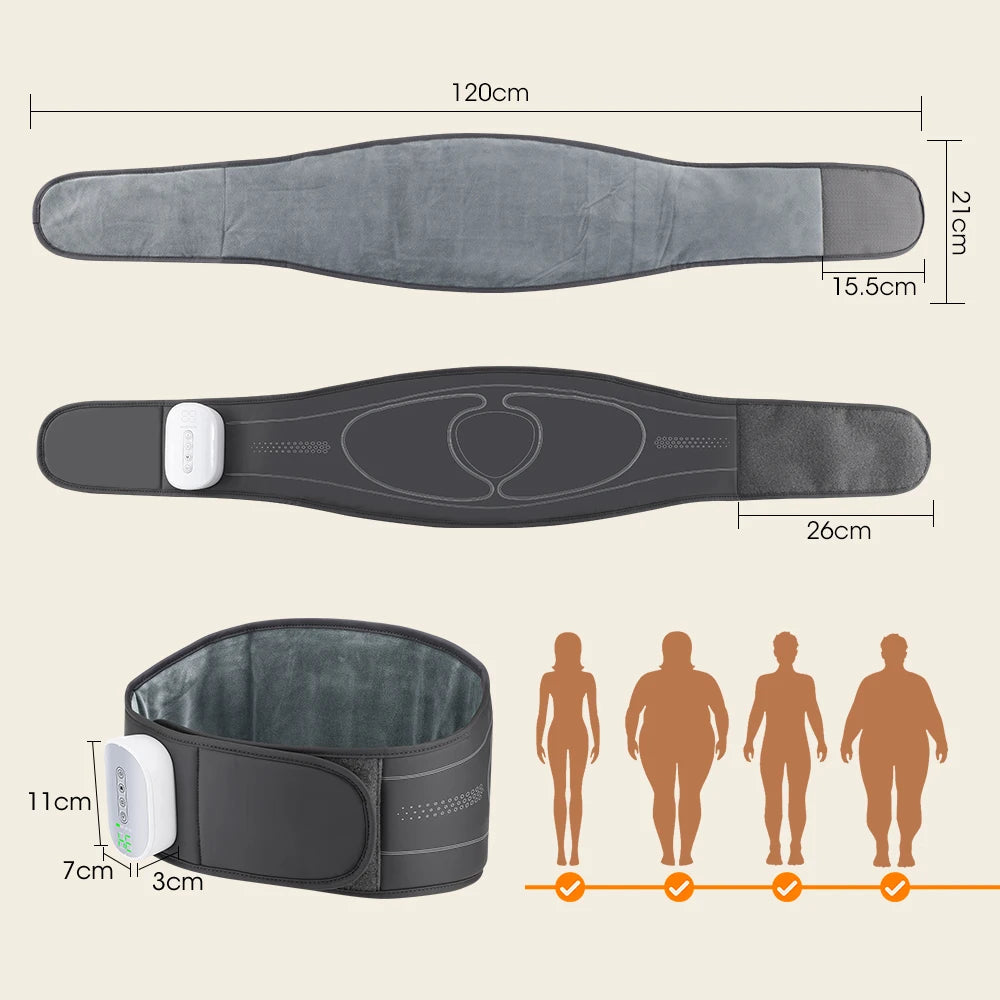 Cordless Heated Back Massage Belt with Air Compression