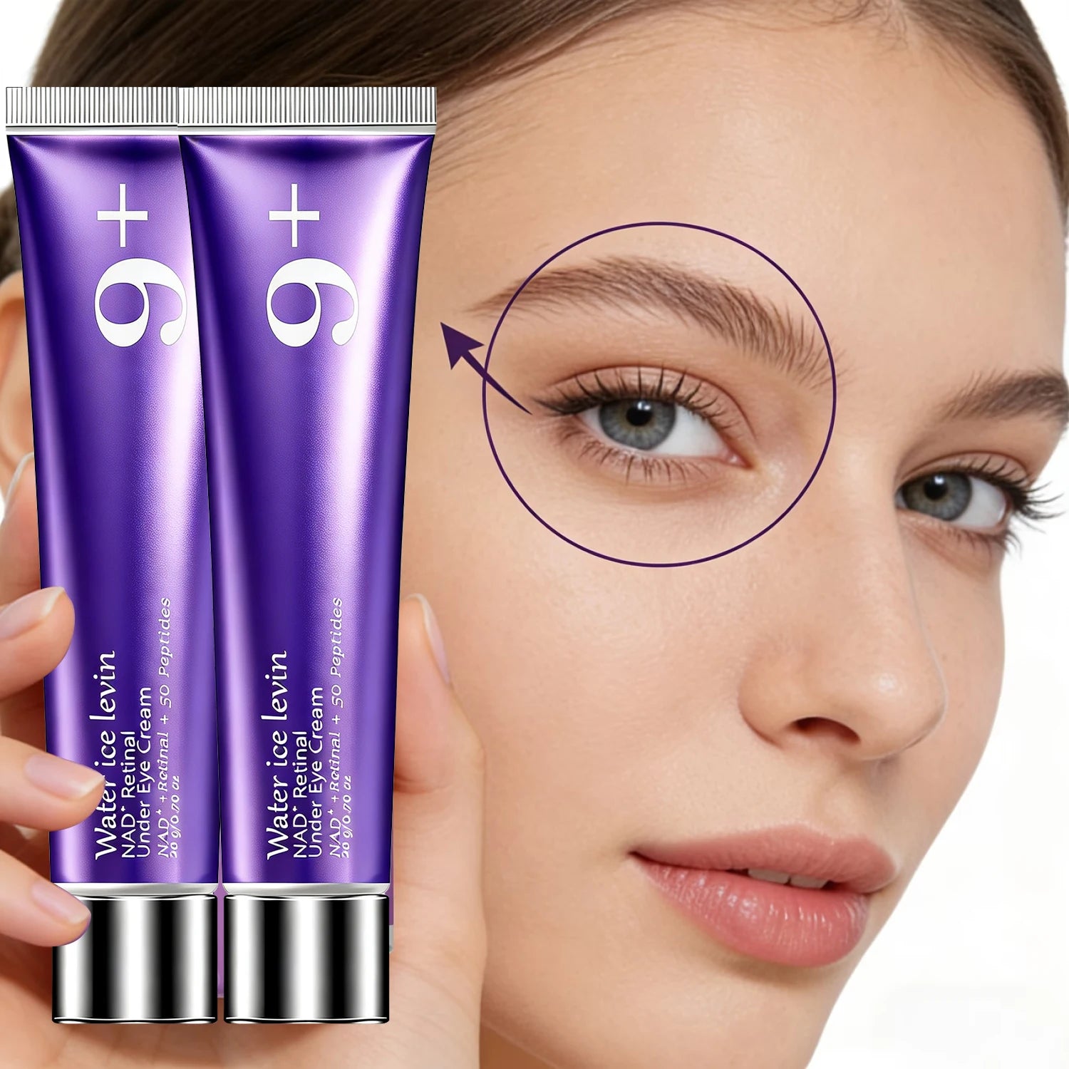 NAD+ Retinal Under Eye Cream Peptide Firming Moisturizer for Wrinkles - 6
