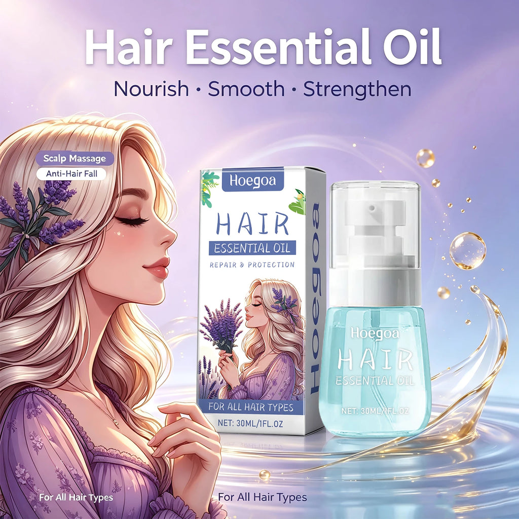 Lavender Hair Repair Oil for Frizz Control and Scalp Nourishment