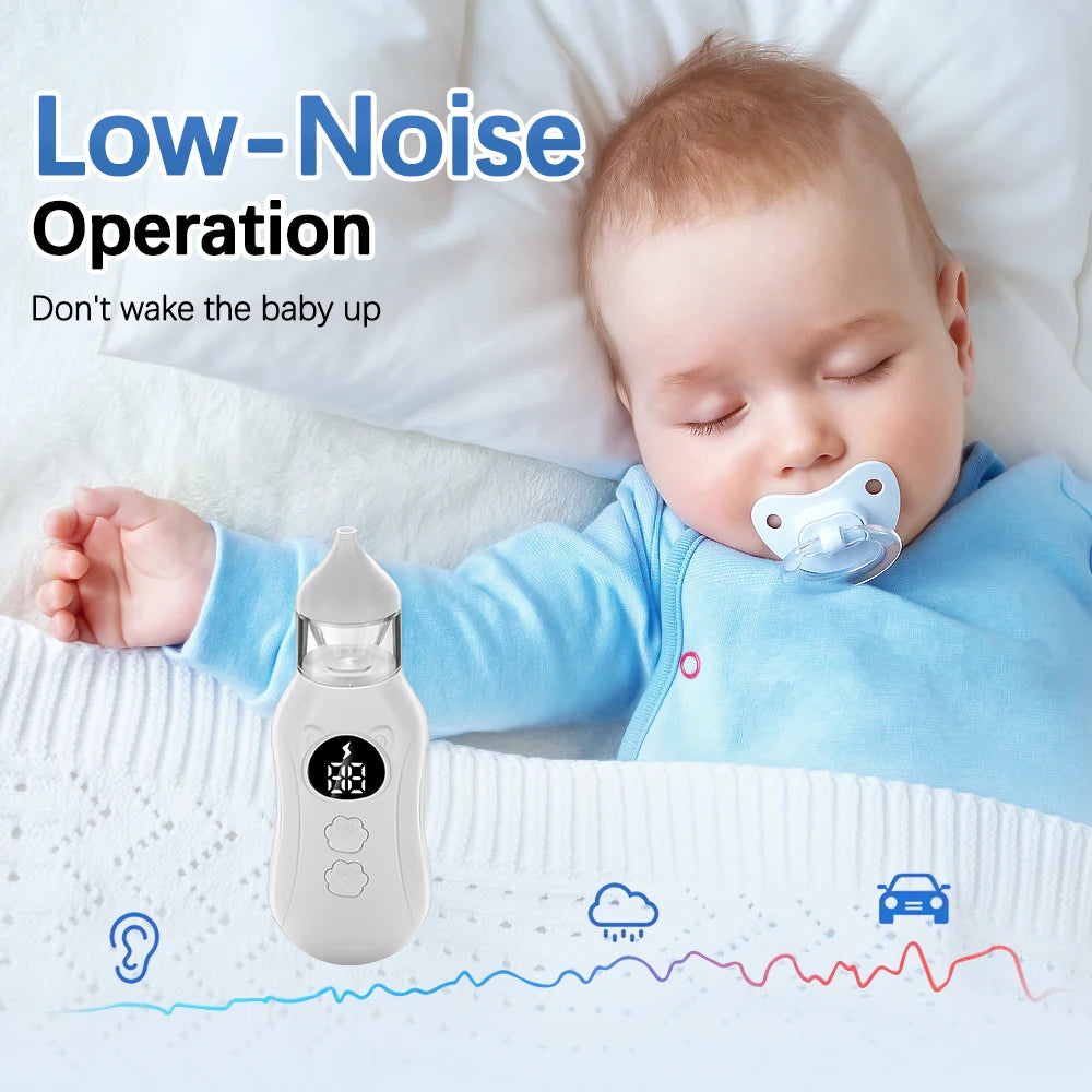 Electric Baby Nasal Aspirator with Music and Gentle Suction - 12