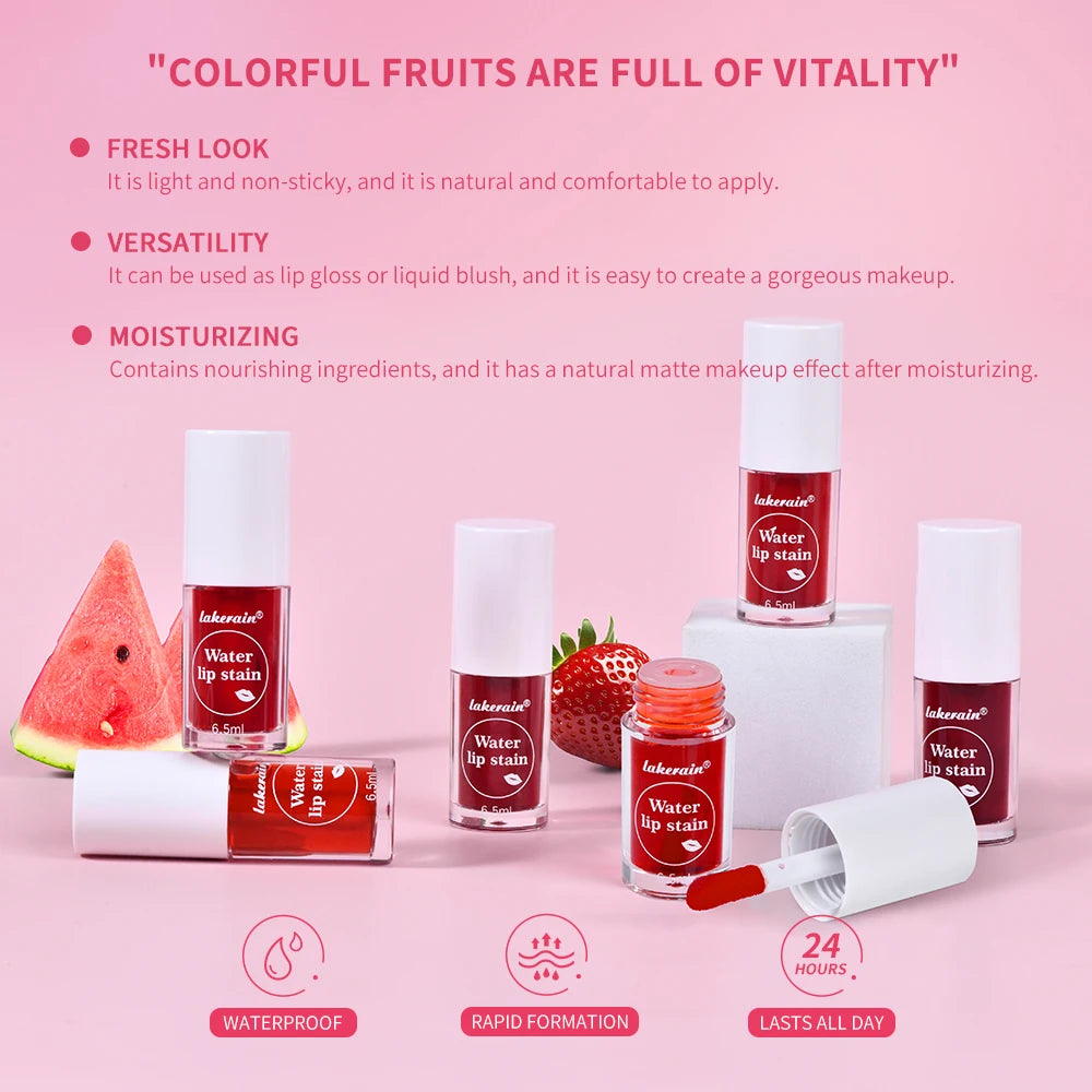 Long-Lasting Waterproof Water Lip Stain and Cheek Tint - 5