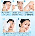 Yuitikue Sakura Facial Hair Removal Cream Gentle Face Hair Remover 60g
