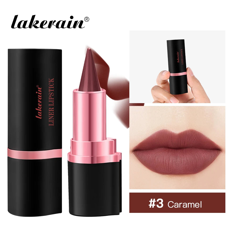 2-in-1 Waterproof Matte Lipstick and Lip Liner - 32