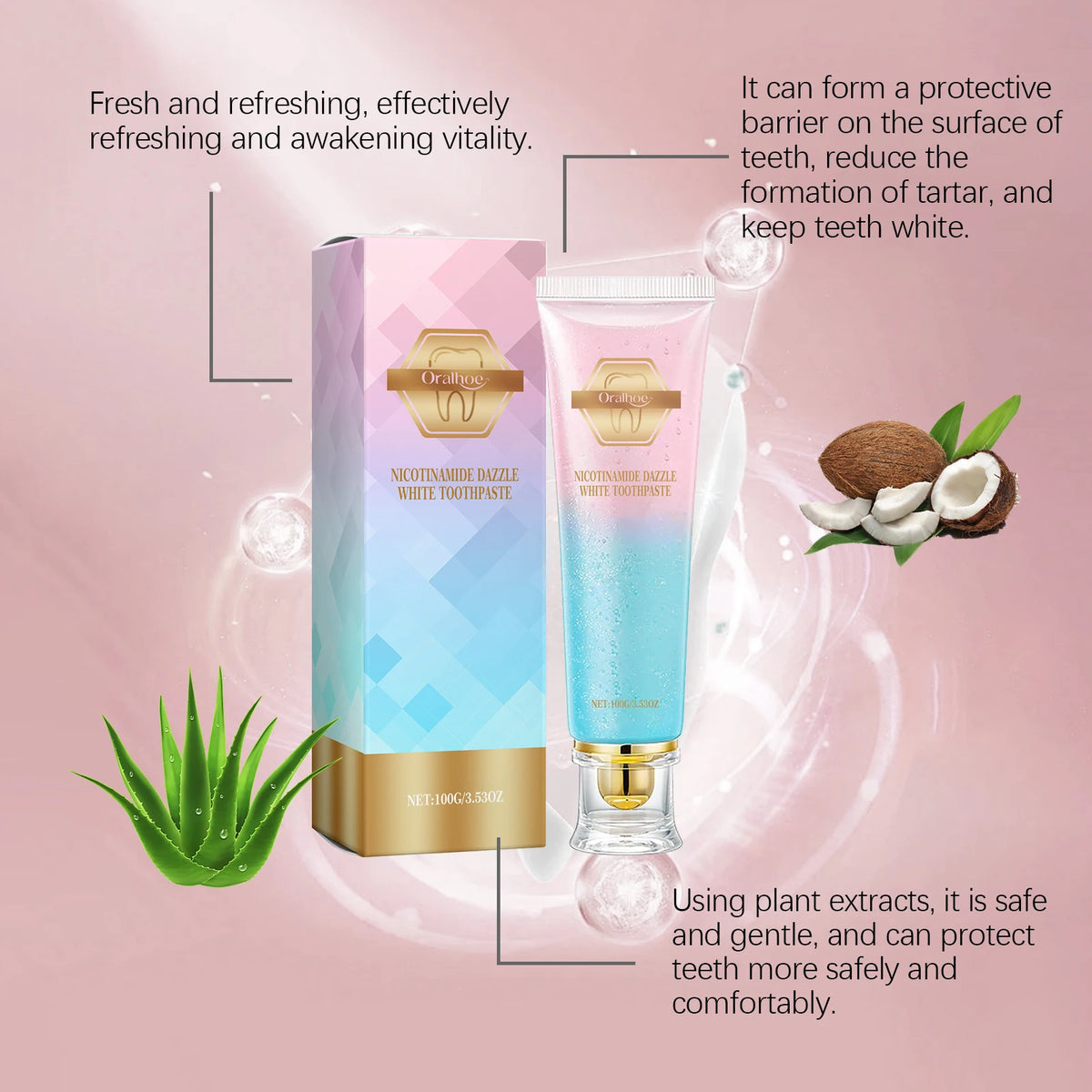 Teeth Whitening and Cavity Repair Toothpaste