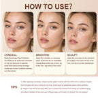 Full Coverage Waterproof Liquid Concealer for Dark Circles and Blemishes