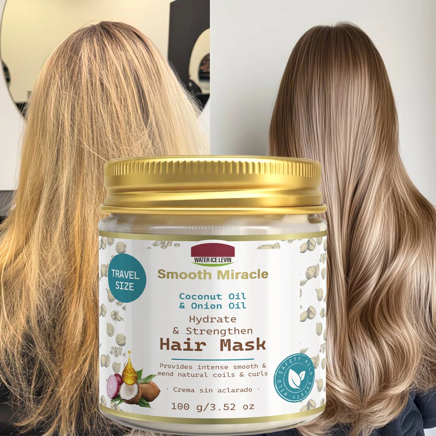Coconut and Onion Oil Hair Mask 100g Hydrating Strengthening Treatment