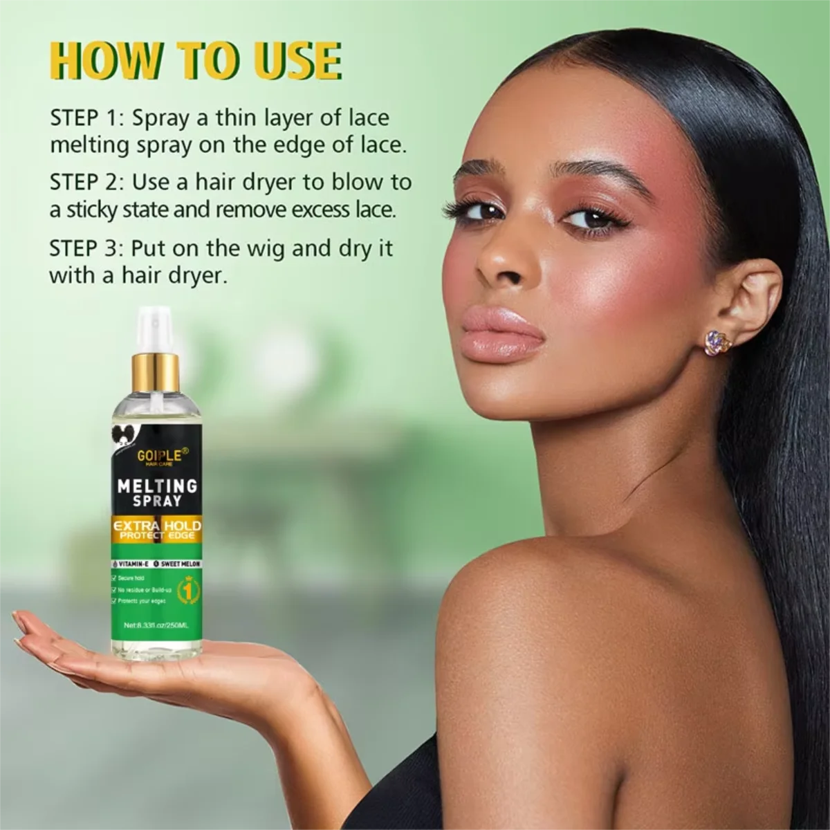 Goiple Lace Melting Spray Wig Adhesive and Edge Control Set