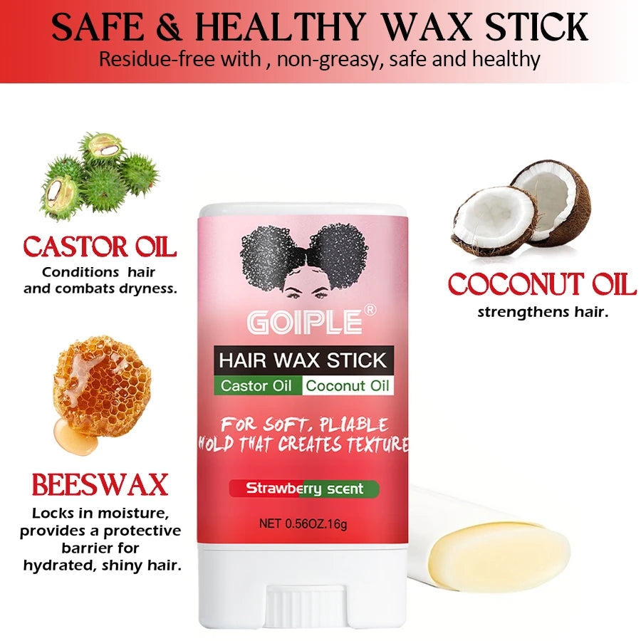 Goiple Hair Wax Stick and Edge Control Styling Kit for Frizz - 5