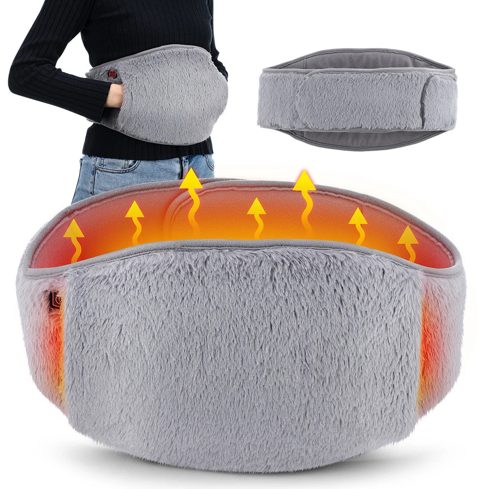 Electric Heated Waist Wrap with Hand Pockets