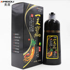 500ml Herbal Hair Color Shampoo for Gray Hair Coverage and Shine