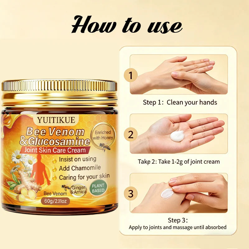 YUITIKUE Bee Venom Joint Care Cream Moisturizing Body Support Balm
