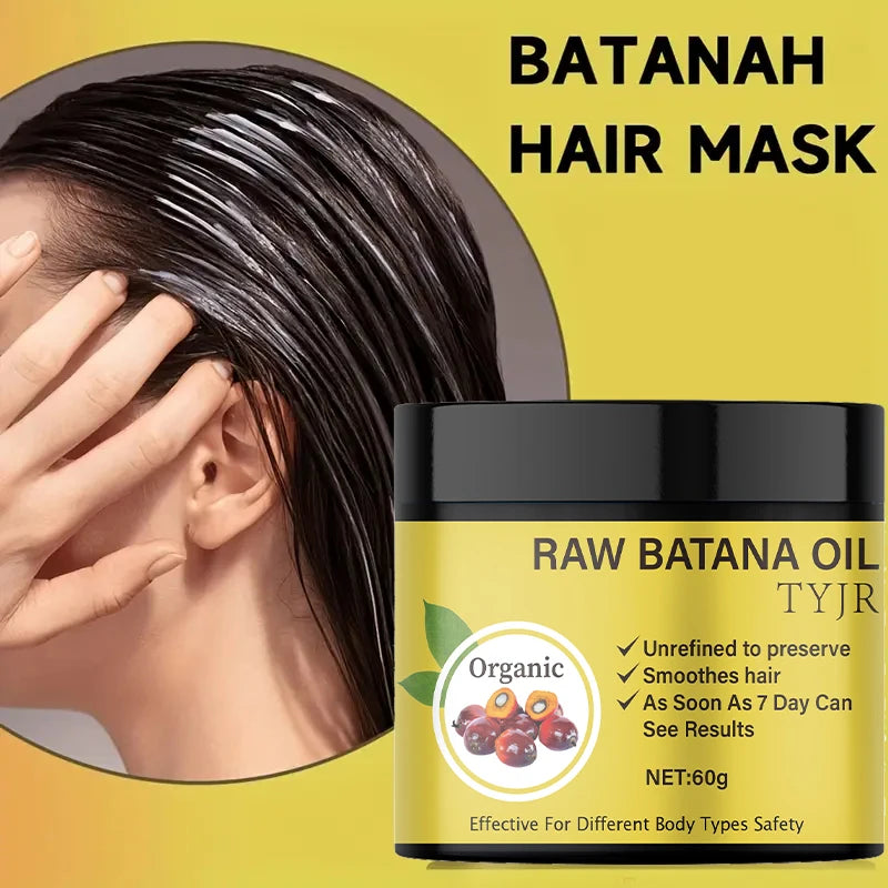 Raw Batana Oil Hair Mask for Repair and Scalp Nourishment 60g