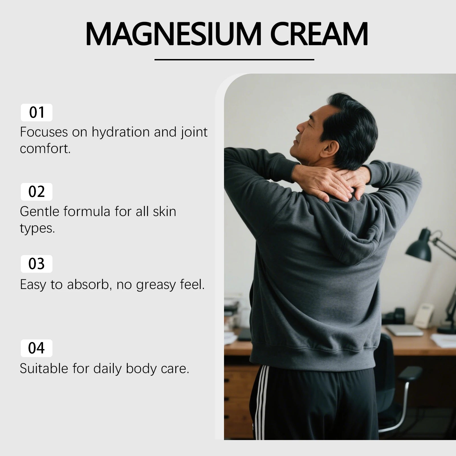 Joint Relief Magnesium Moisturizing Cream - 8