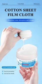 AHA BHA Exfoliating Toner Pads Dual Effect Facial Cleansing Treatment