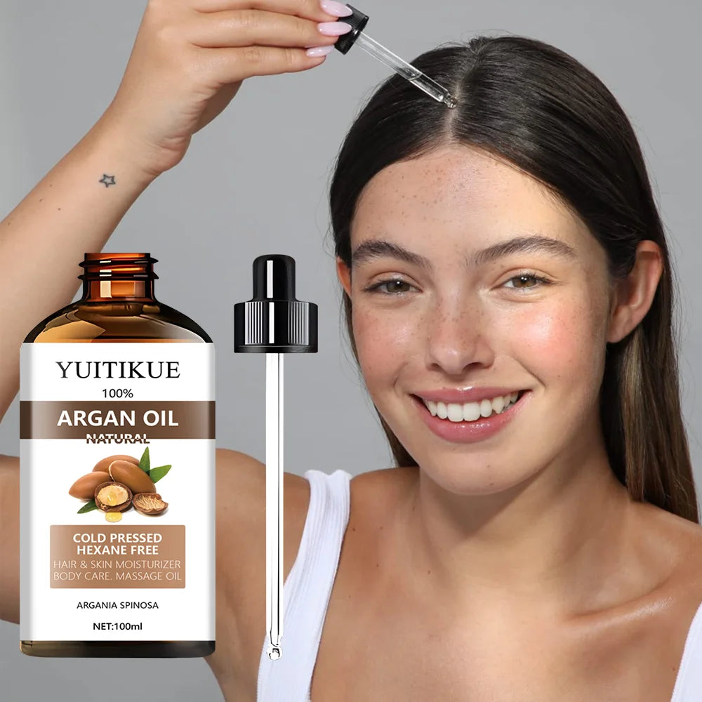 100 Percent Pure Cold Pressed Argan Oil For Hair Skin And Body 100g - 3