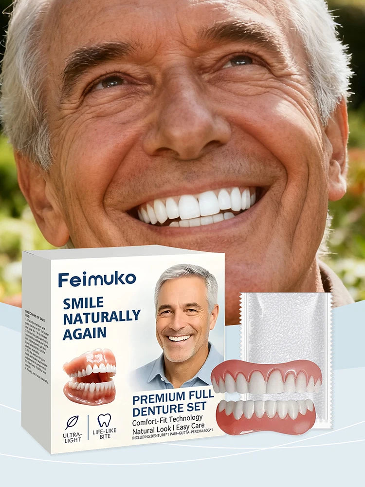 Comfort Fit Natural Look Denture Set for Men and Women - 7