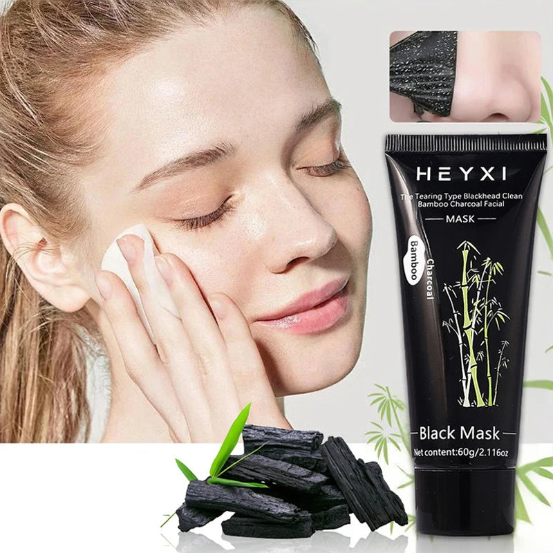 HEYXI Bamboo Charcoal Peel Off Facial Mask for Deep Pore Cleansing - 5