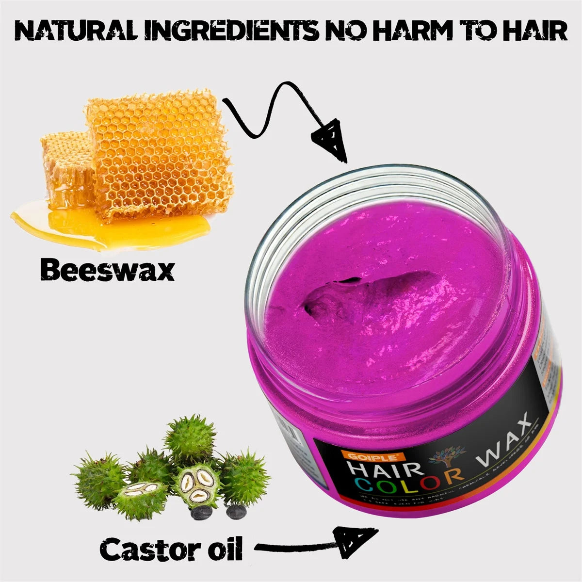 Temporary Hair Color Styling Wax for Hair and Beard 40g - 8