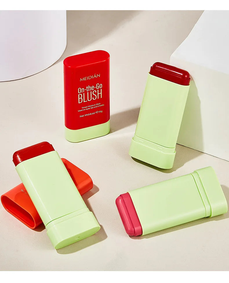 Meidian On The Go Waterproof Blusher Stick Cream Face Makeup
