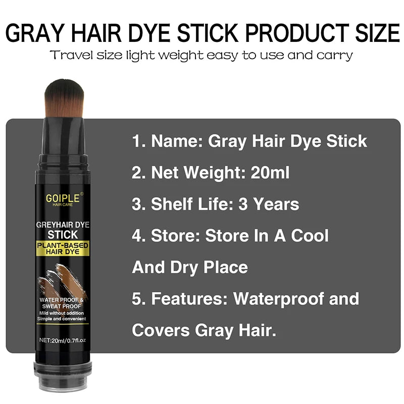 Gray Hair Dye Stick Temporary Root Touch Up Coloring Pen