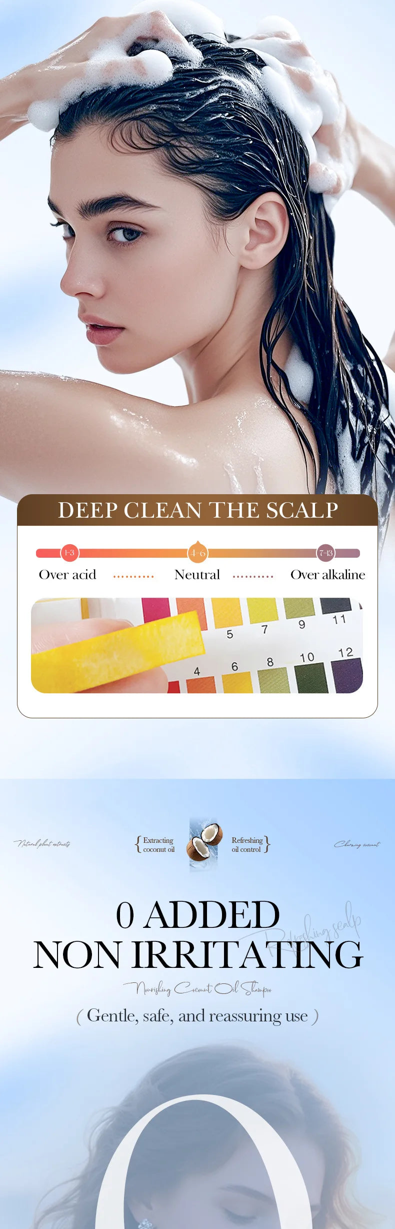 SADOER Nourishing Coconut Oil Shampoo Portable Travel Size Hair Cleanser - 13