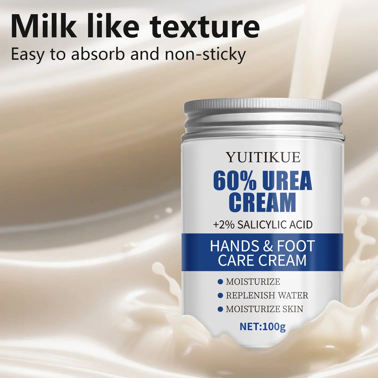 YUITIKUE 60% Urea Foot Cream Cracked Heel Repair Moisturizer 100g - 6