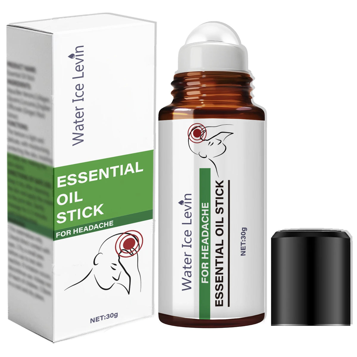 Natural Ginger Headache Relief Roll On Portable Aromatherapy Stick