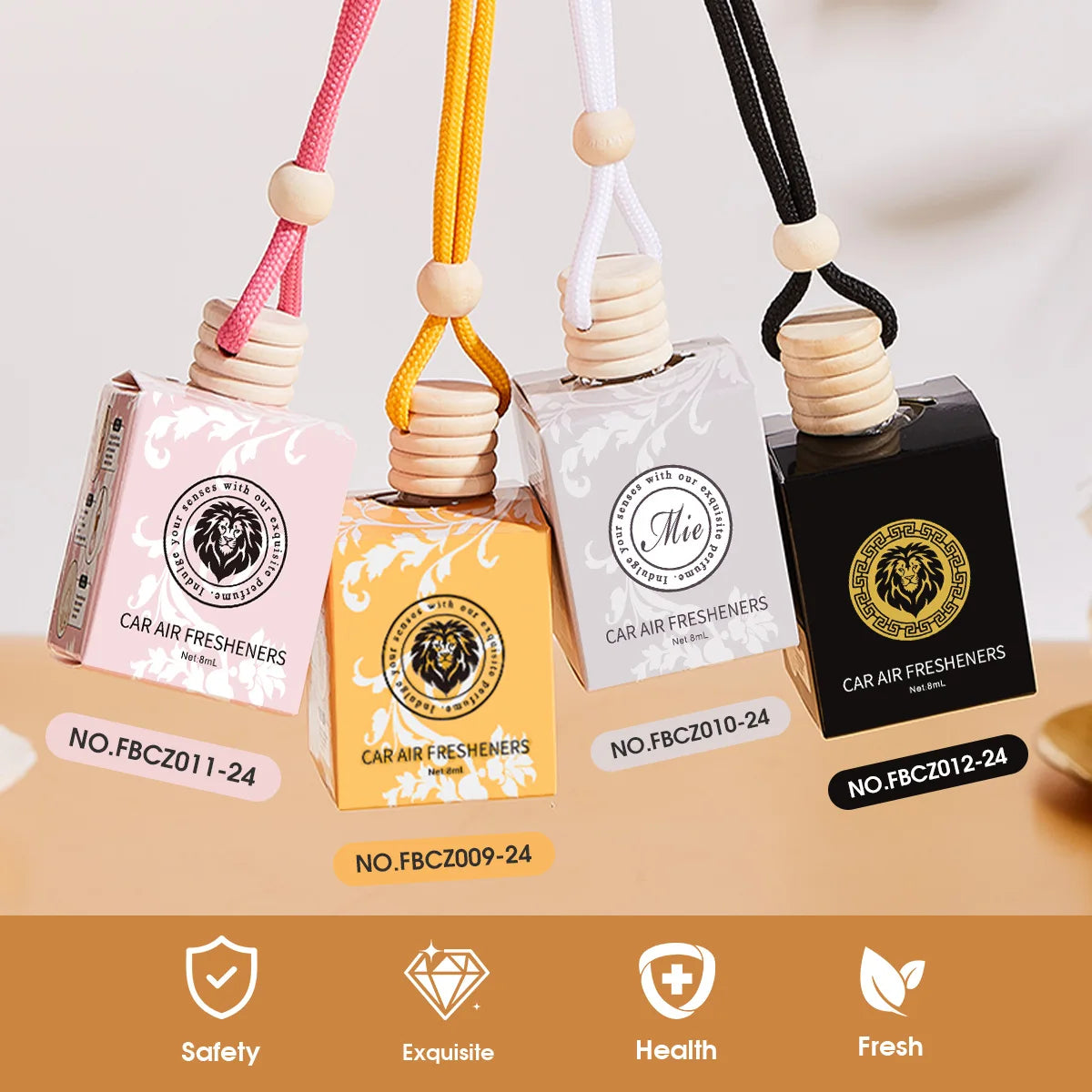 Long Lasting Car Air Freshener Hanging Fragrance Diffuser - 5