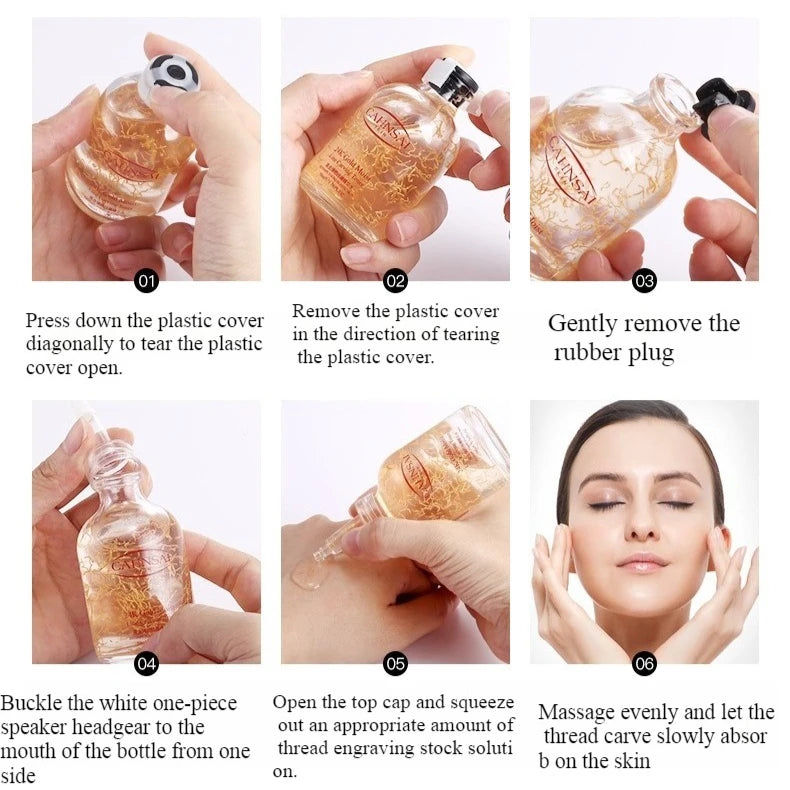 Collagen Peptide Rejuvenating Serum Anti Aging Face Moisturizer 50ml - 3
