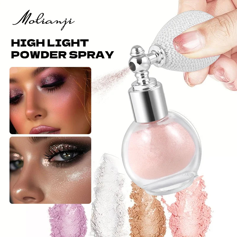 Flash Spray Glitter Highlighter Makeup for Face Body and Neck - 3